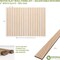 Ekena Millwork 48H x 1/4T Adjustable Wood Slat Wall Panel Kit w/ 2W Slats, Red Oak contains 22 Slats SWW66X48X0250RO - alternate 3